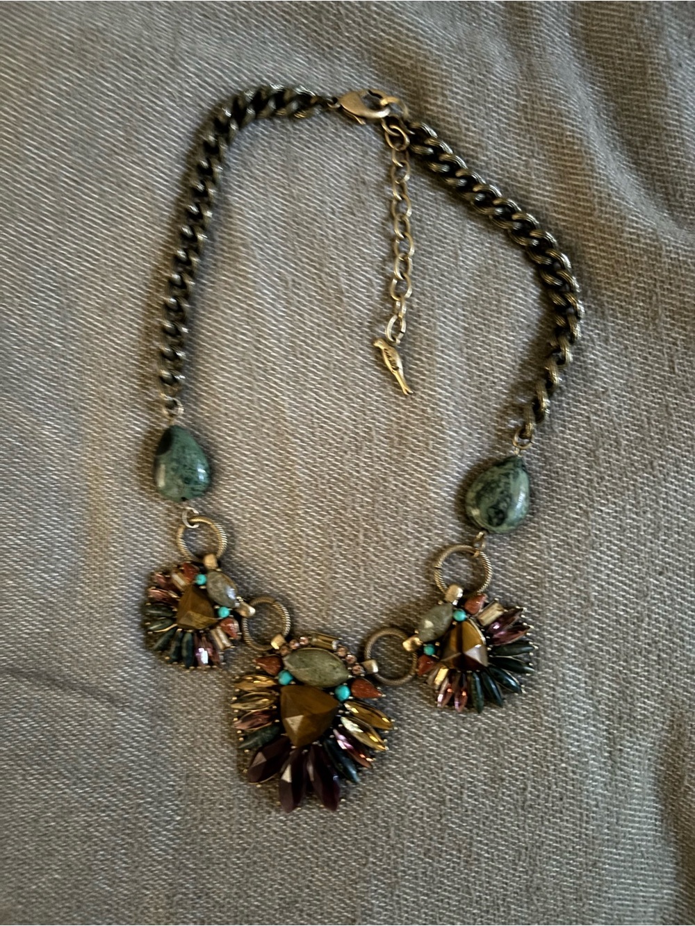 Statement Multicolor Crystal Bib Necklace - Women Jewelry